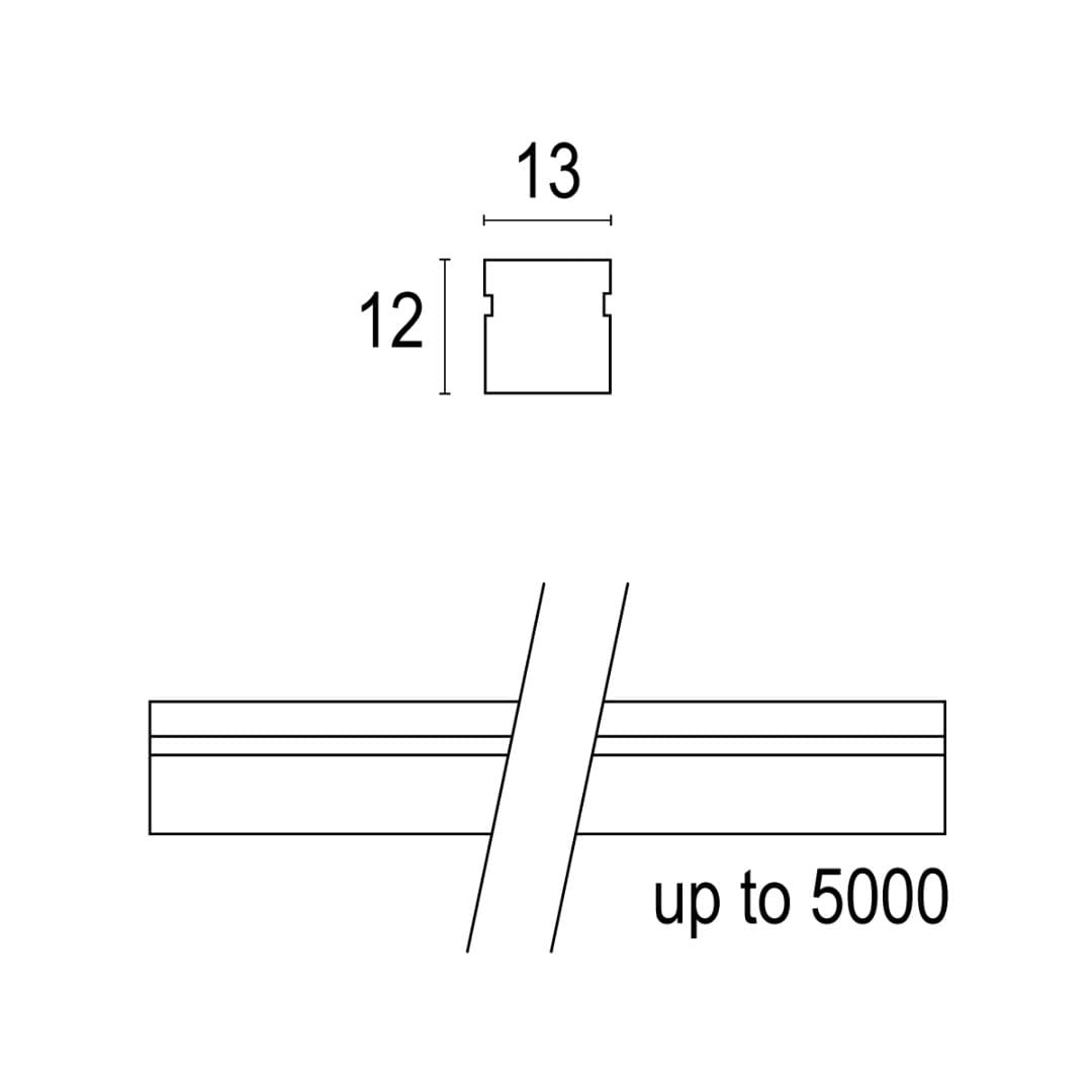 Линейный профиль LinearFlex Top Bend Ghidini GH0500