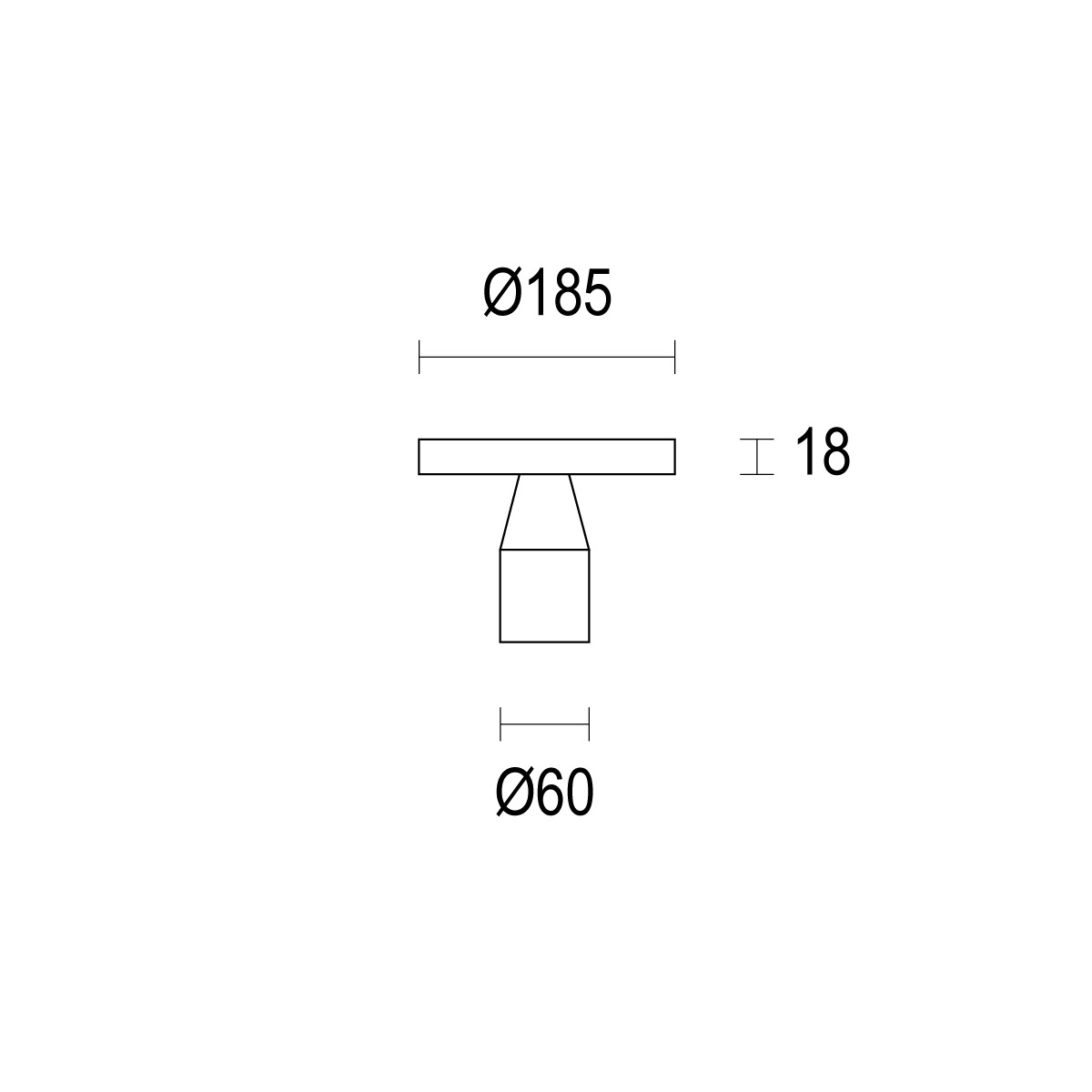 Светильник на опору MaxiDisco Flat SP Ghidini GH1564