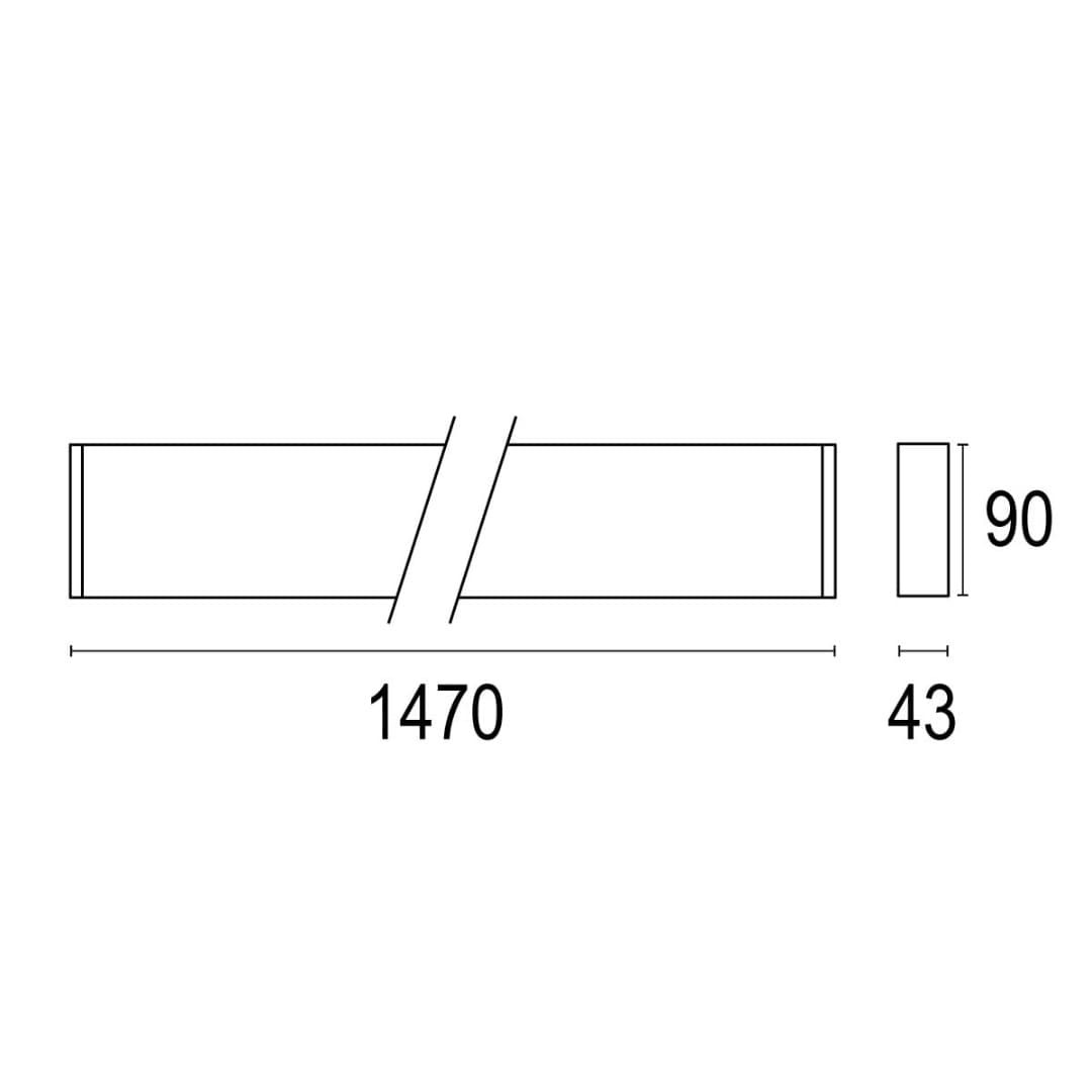 Линейный профиль Edge C 1500 2L Dark Ghidini GH1589