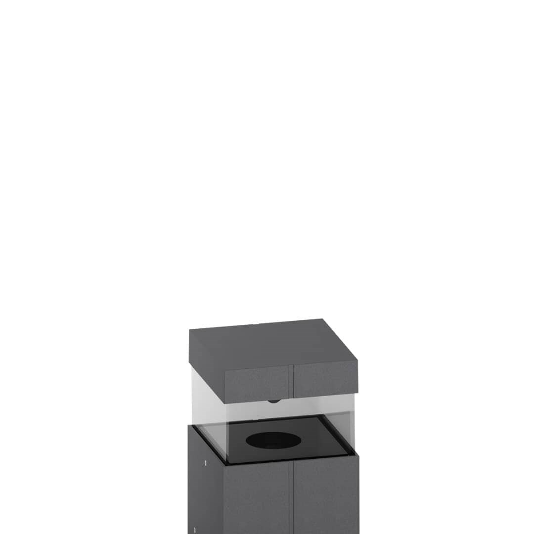 Светильник-столбик MaxiQuadro 250 360° Ghidini GH1247