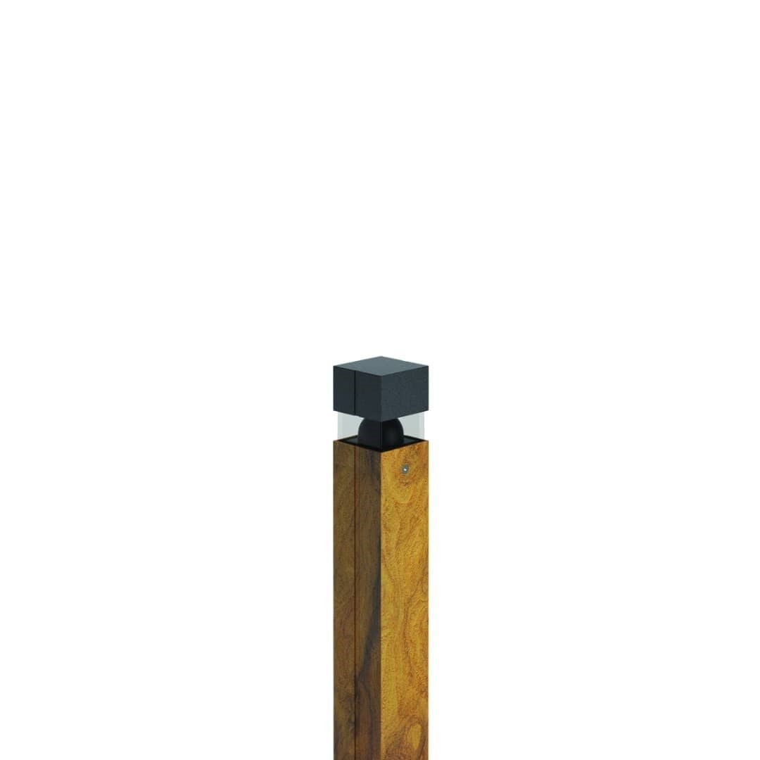 Светильник-столбик MiniQuadro Dark Wood 300 360° Ghidini GH1315